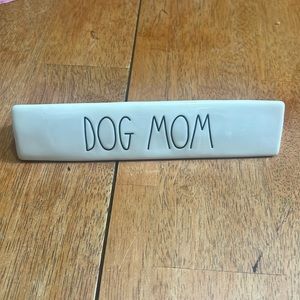 RAE DUNN DOG MOM desk/ shelf decor